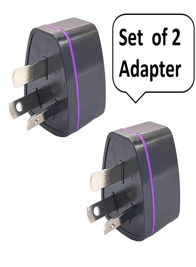 Adaptro Type I Adapter for Australia - Universal Travel Plug Converter - India to Australia, China, New Zealand, Fiji - for Mobile Phones, Laptops, Camera - 10A 250V - Black, 2 Adapter - Image 2